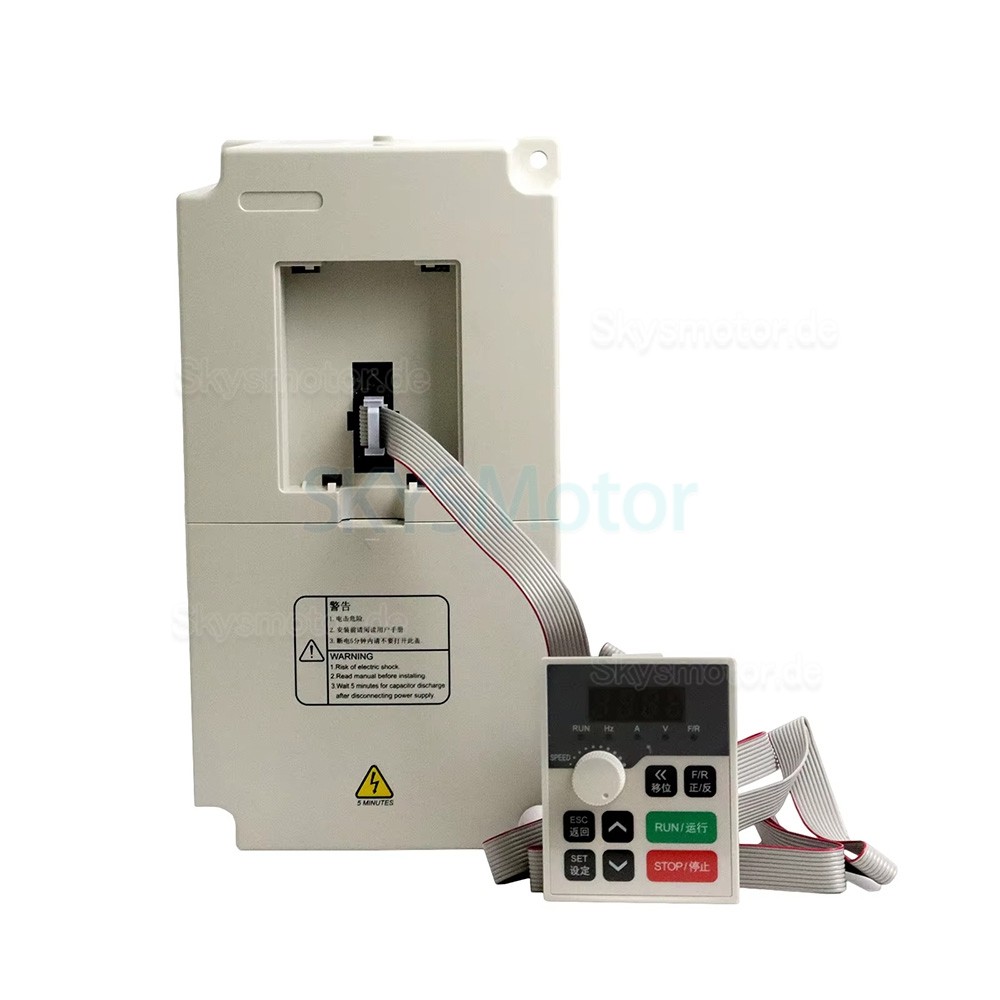 5,5kW Frequenzumrichter (VFD) H100-5.5S2/T4 220V/380V f&uuml;r CNC-Spindelmotor und Graviermaschine